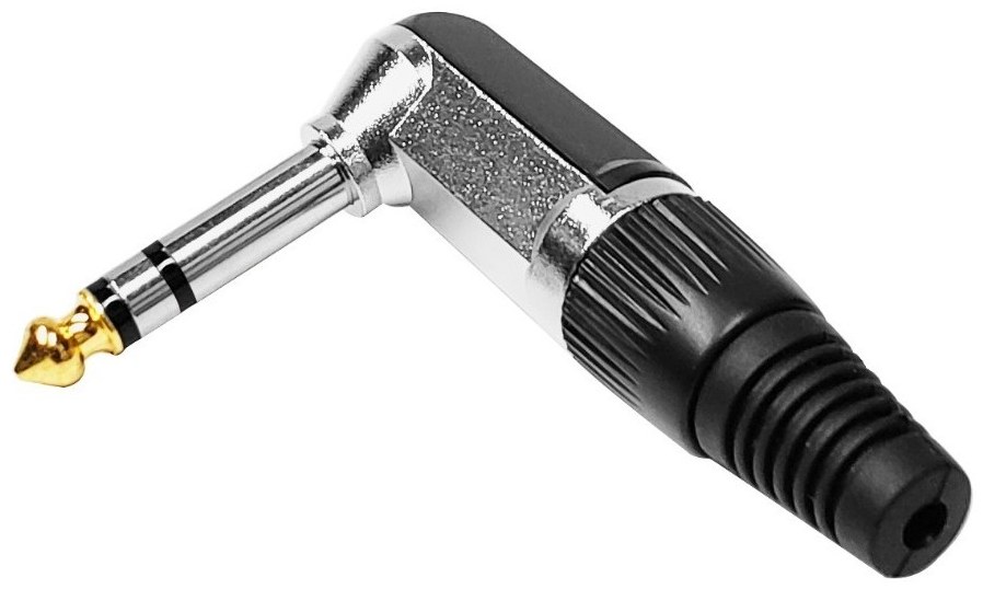 Conector 1/4 Stereo Angulado