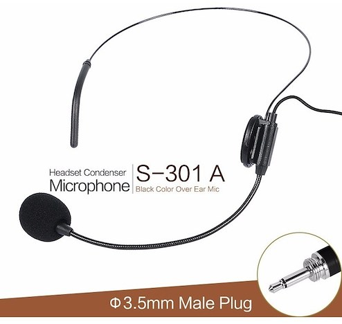 plastic band head mic     S-301A 2