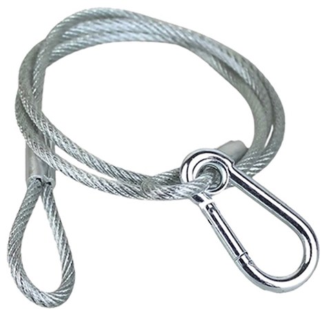 Linga de Seguridad 4mm con Mosquetón